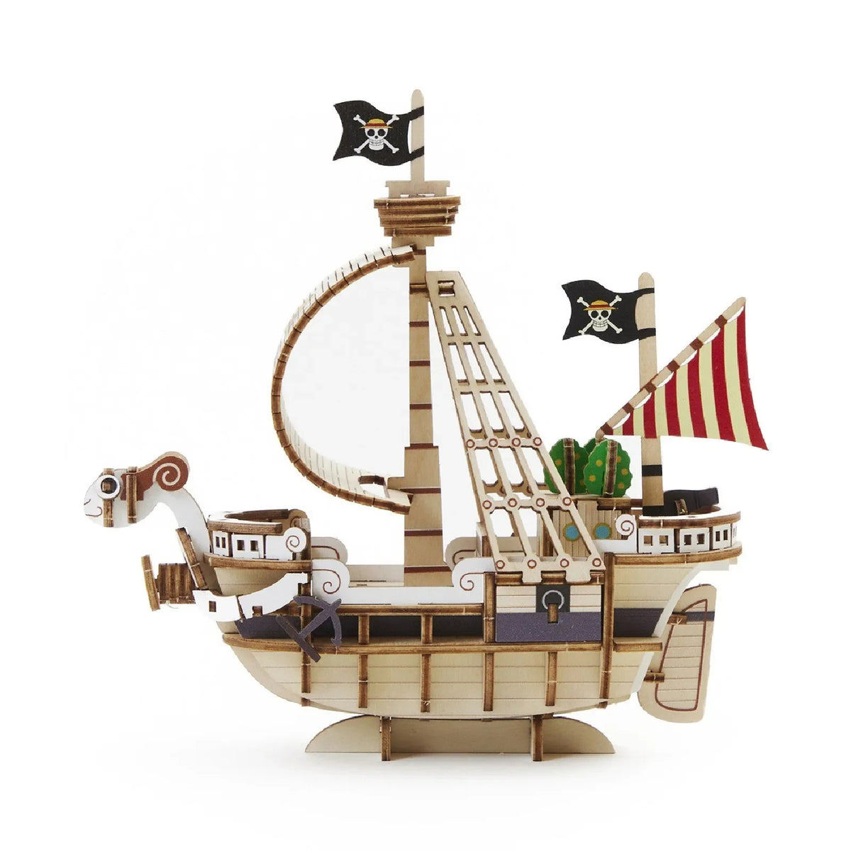 Modellbausatz aus Holz des Piratenschiffs Going Merry aus One Piece