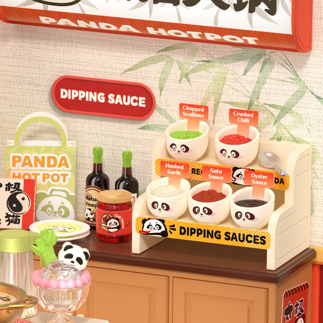 Panda Hot Pot - Diorama