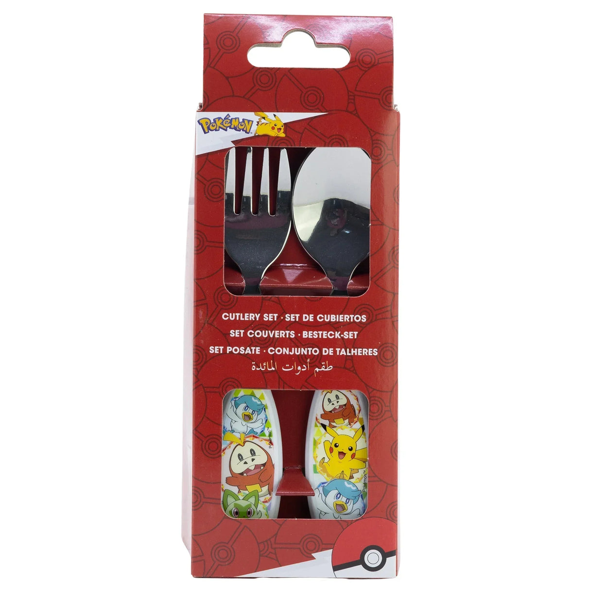 Pokémon « Pikachu et compagnie » - Ensemble de couverts pour enfants, 2 pièces