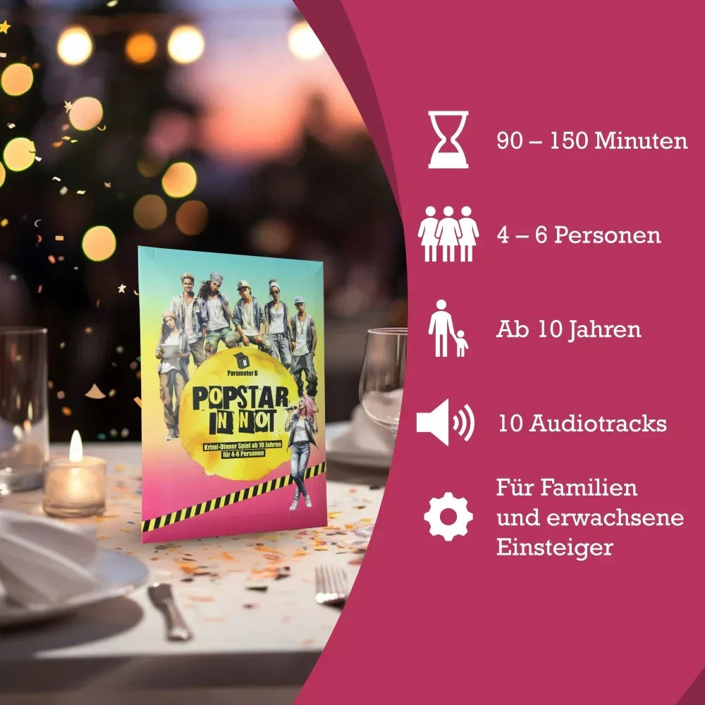 Popstar in Not - Krimidinner