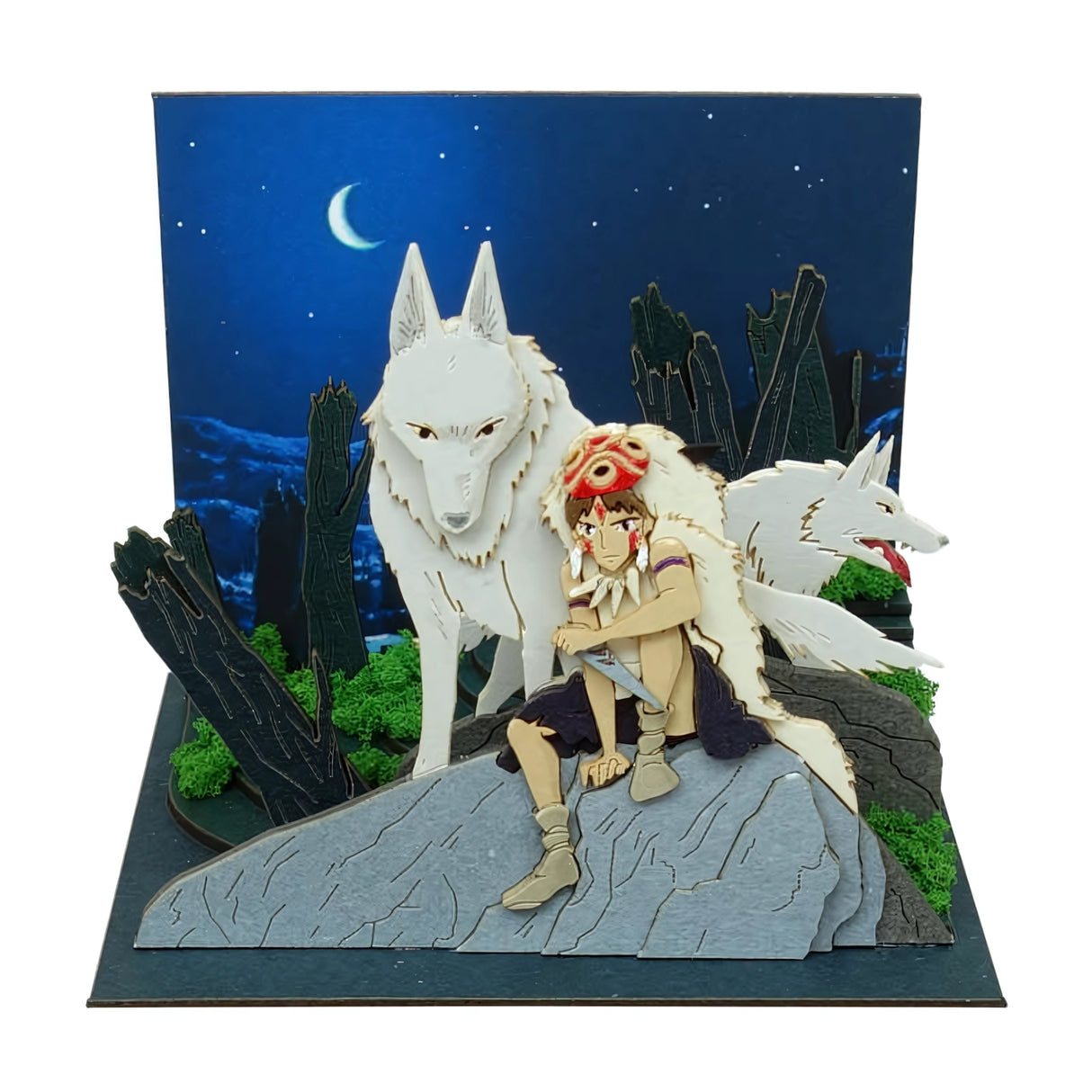 Prinzessin Mononoke - Nächtliche Entscheidung - Paper Art Box