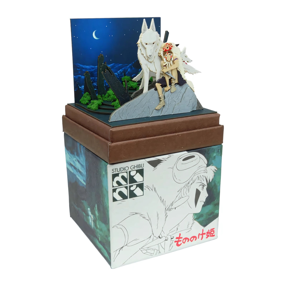 Prinzessin Mononoke - Nächtliche Entscheidung - Paper Art Box