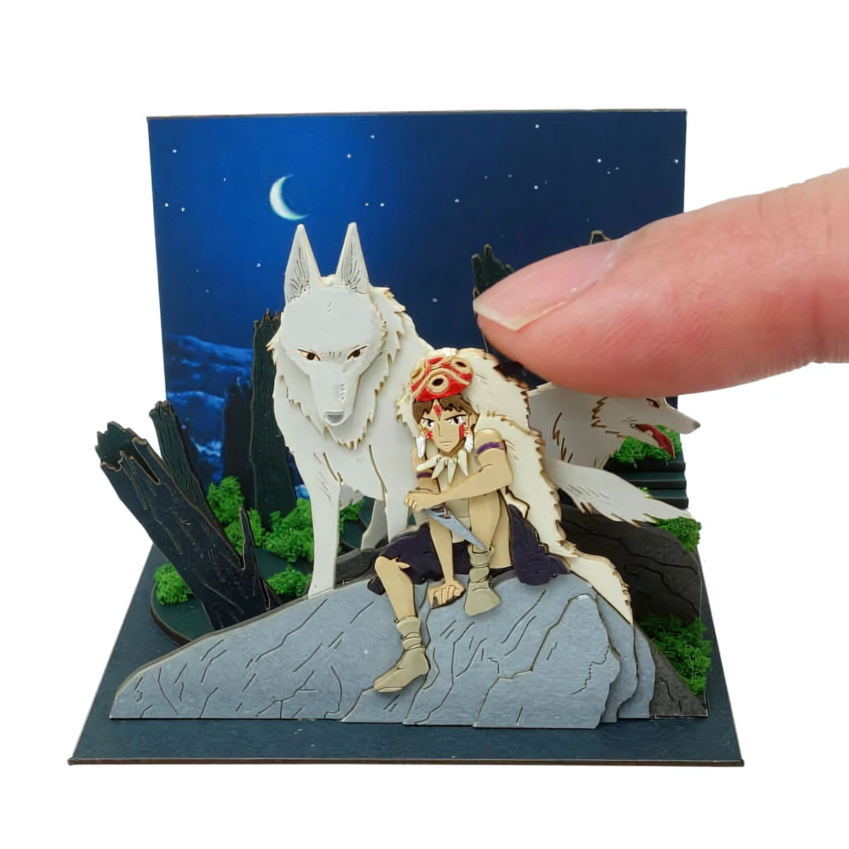 Prinzessin Mononoke - Nächtliche Entscheidung - Paper Art Box