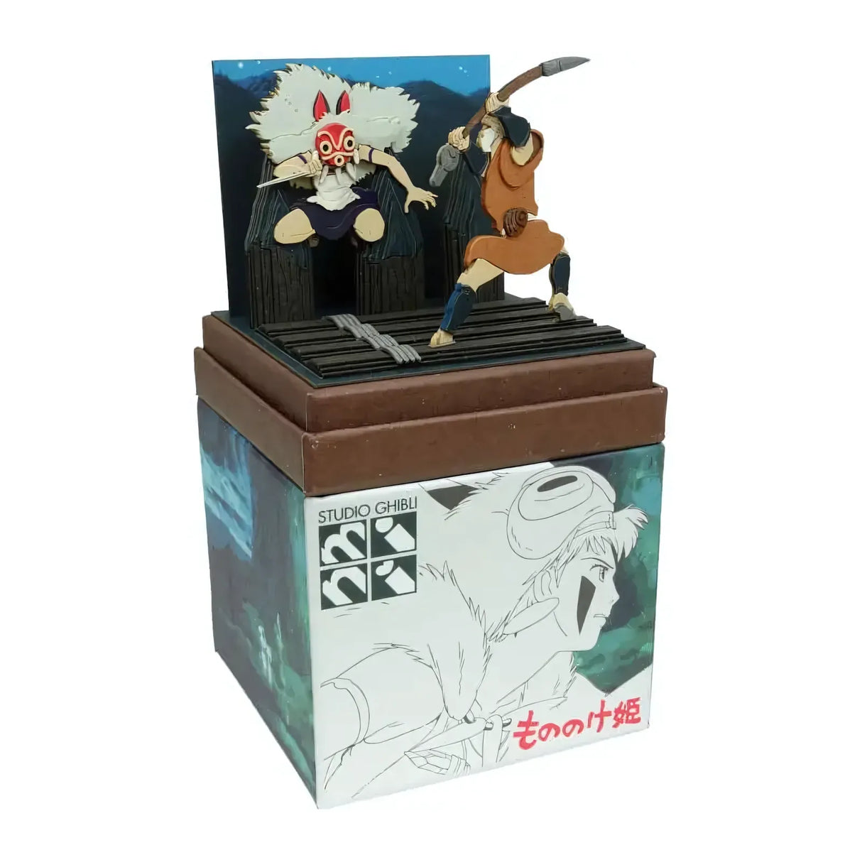 Prinzessin Mononoke - San im Kampf - Paper Art Box