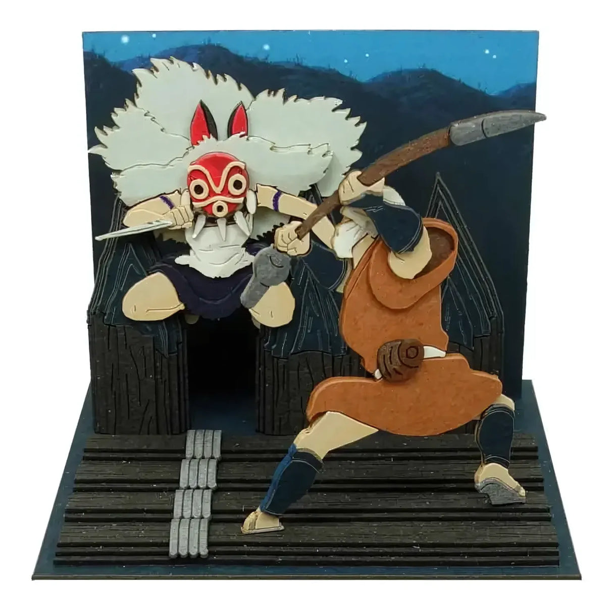 Prinzessin Mononoke - San im Kampf - Paper Art Box