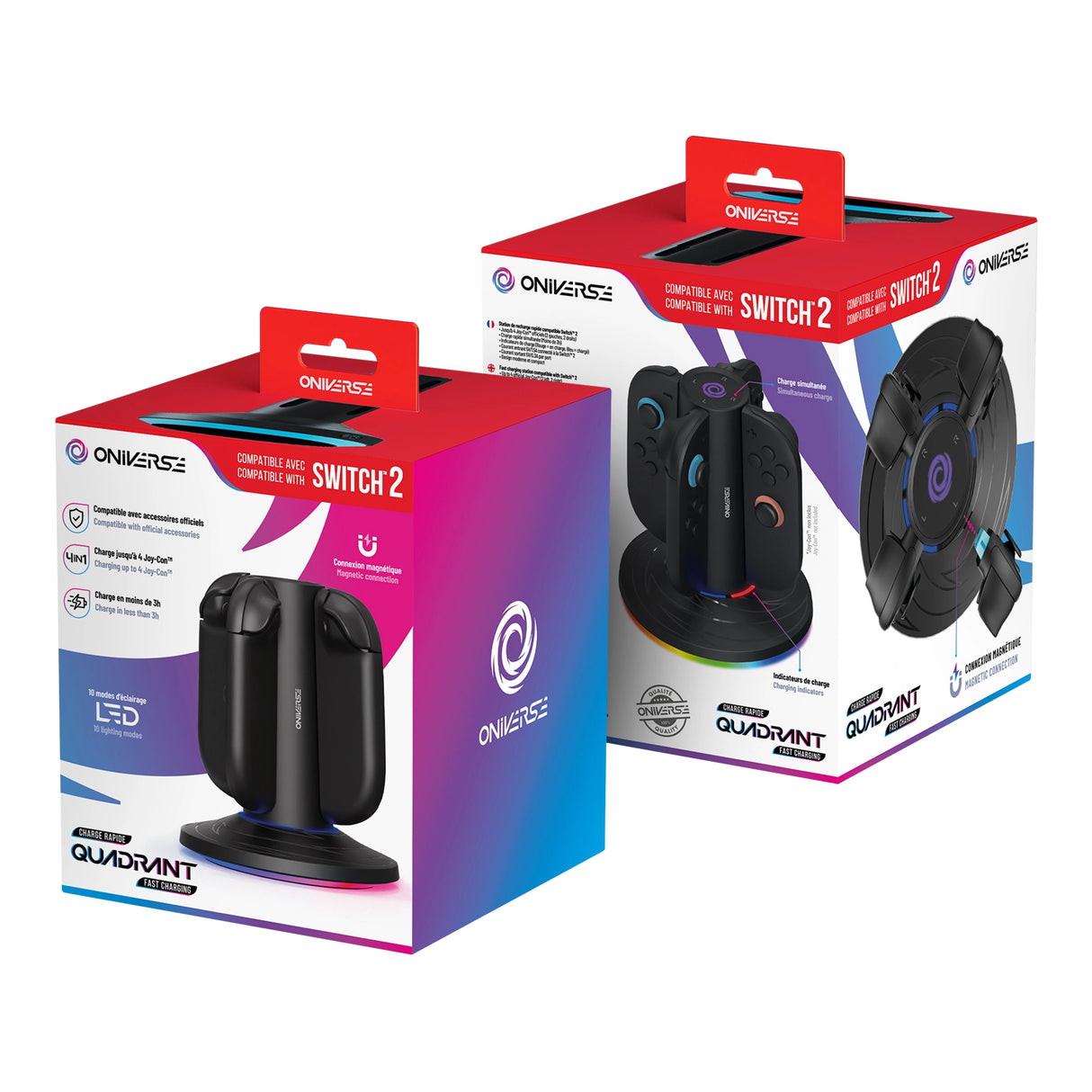 QUADRANT Magnetische Ladestation für 4 Joycons™ - Gaming-Zubehör