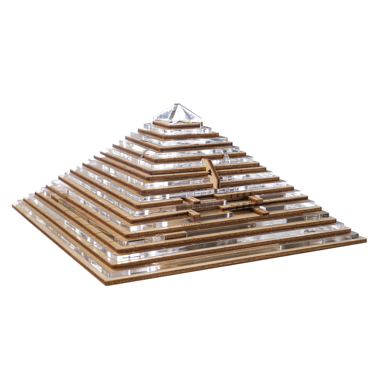 Pyramide de la Quête (Édition Spéciale) - Boîte à énigmes en plexiglas et bois