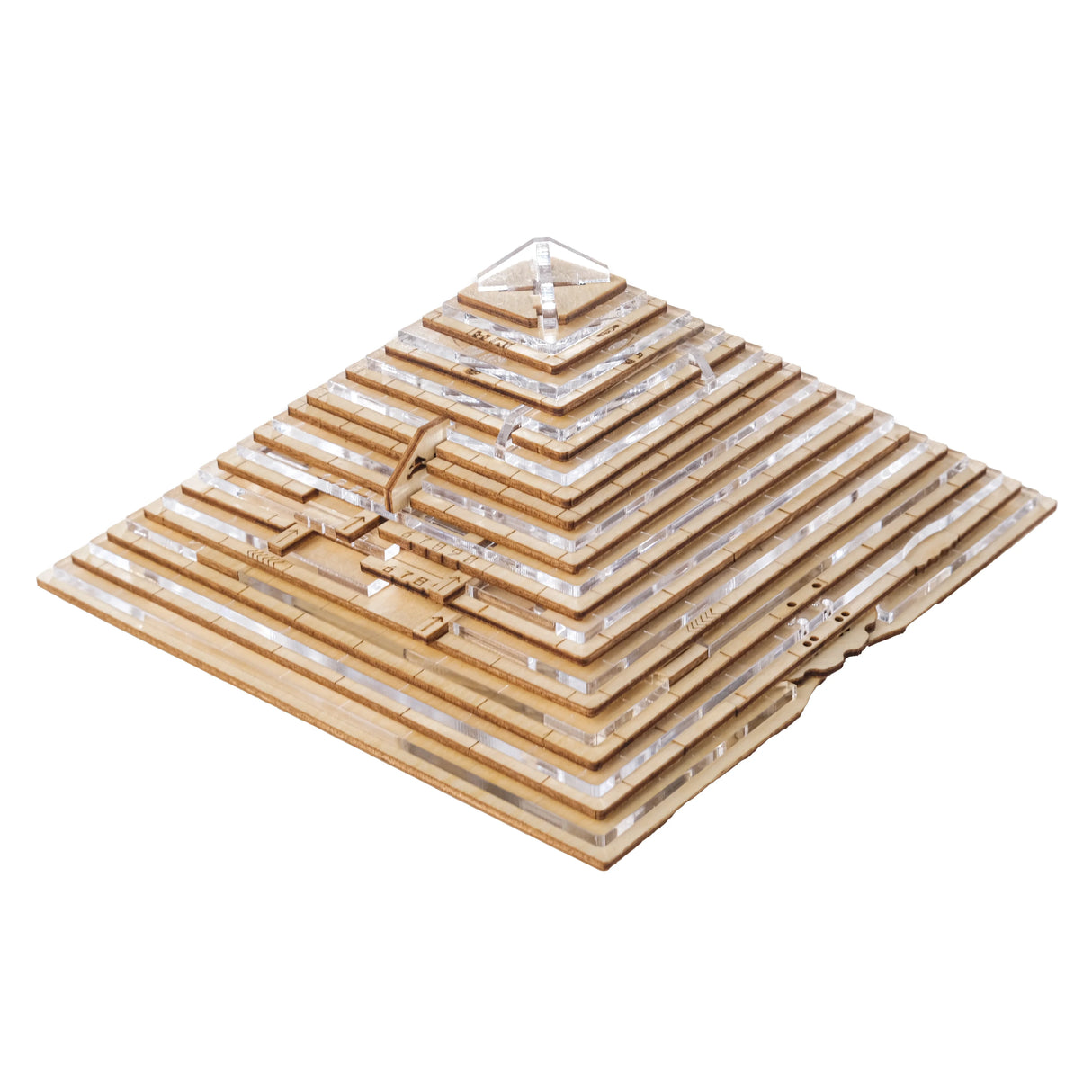 Pyramide de la Quête (Édition Spéciale) - Boîte à énigmes en plexiglas et bois