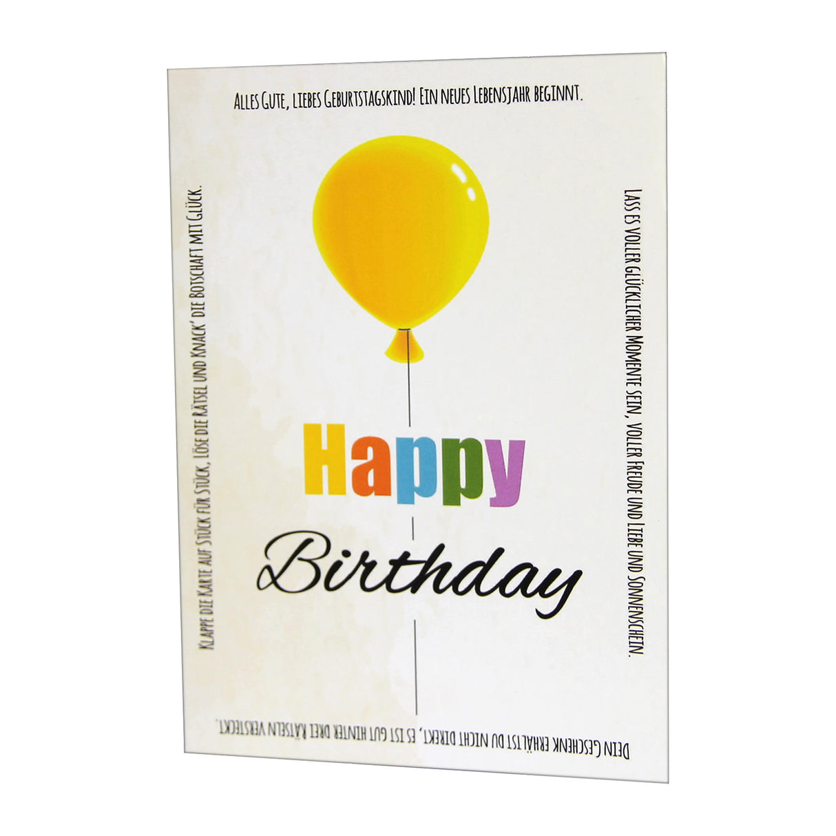 Happy Birthday - Rätselkarte
