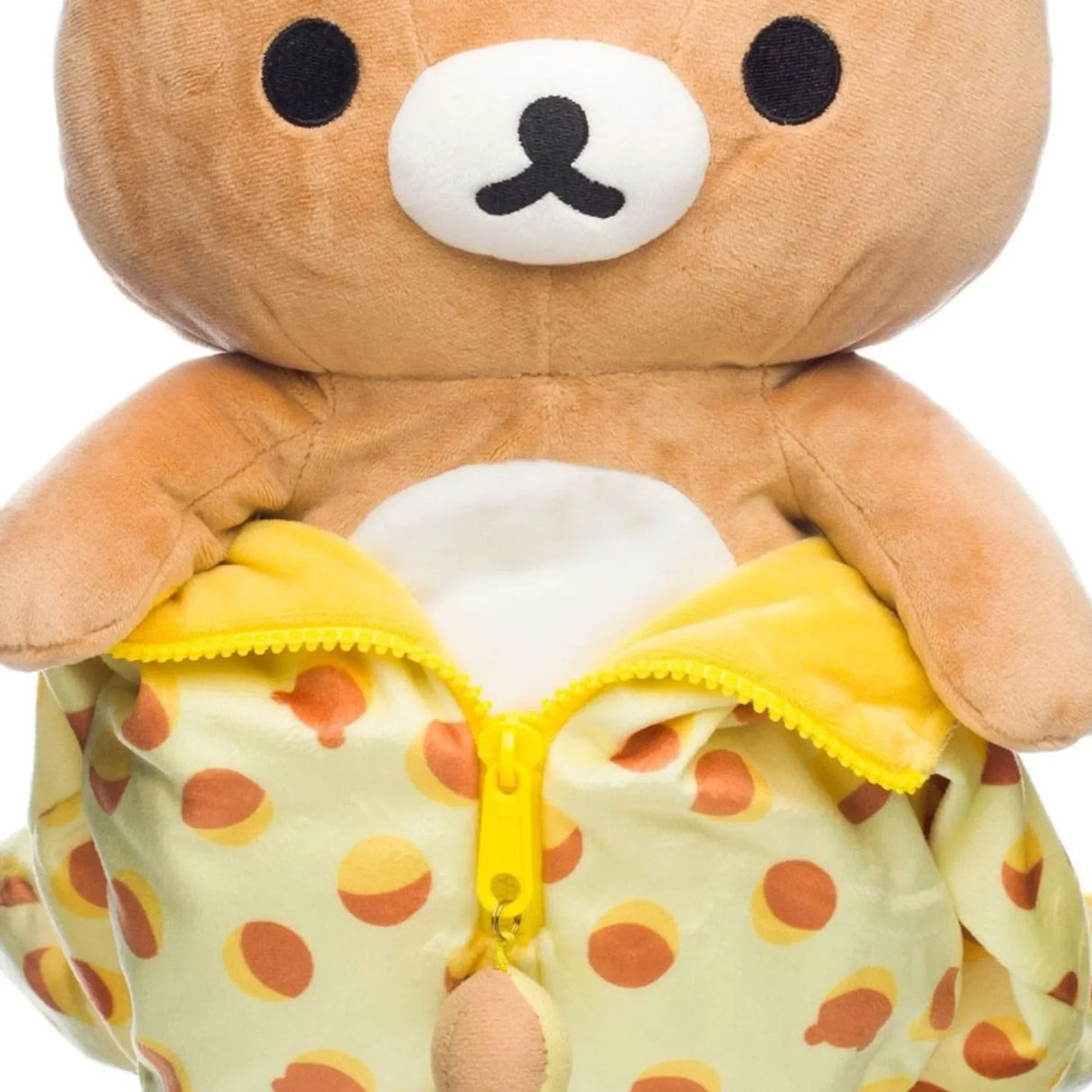 Rilakkuma dans un sac de couchage en forme de gland - peluche