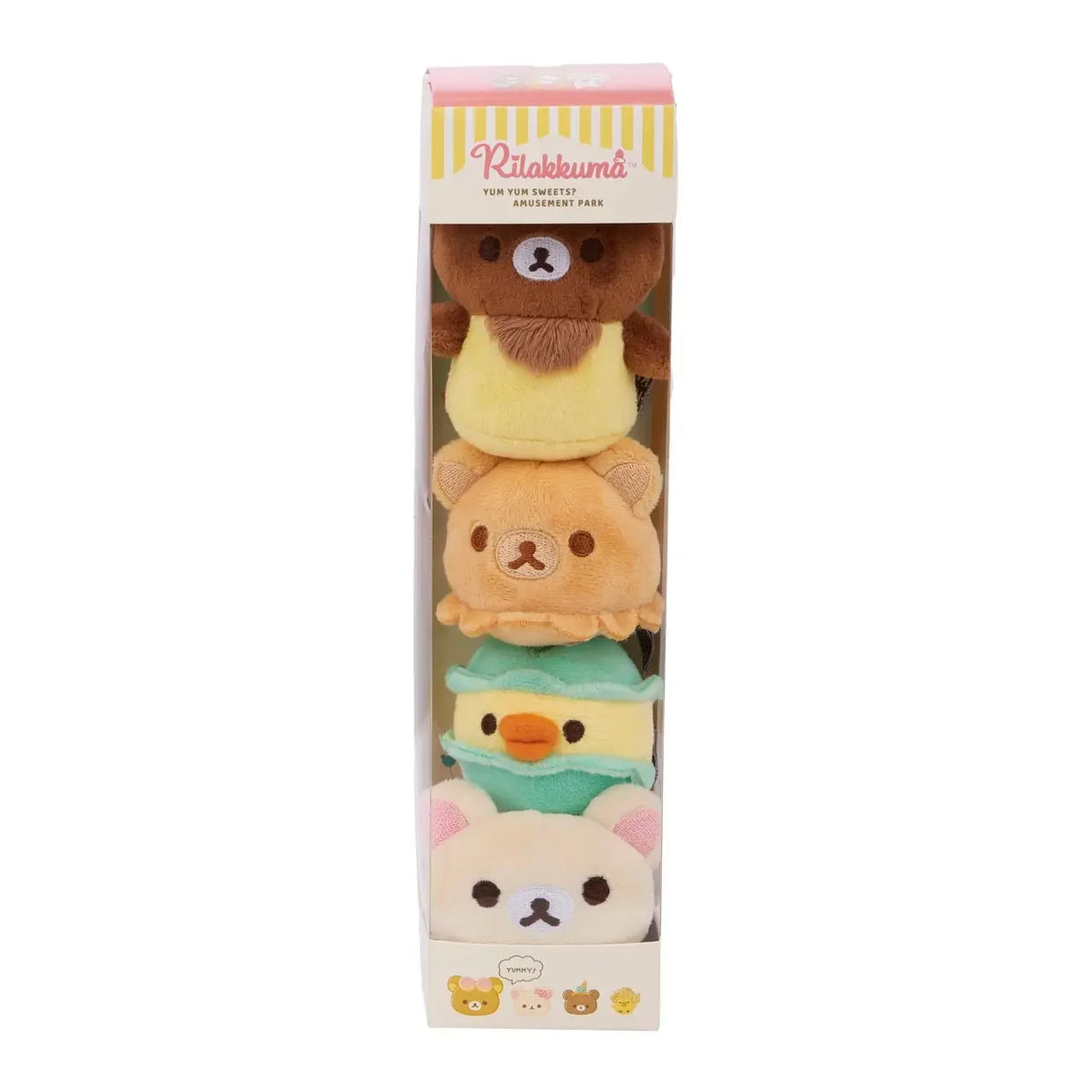 Rilakkuma - Boîte à macarons (7,5 cm) - Peluche