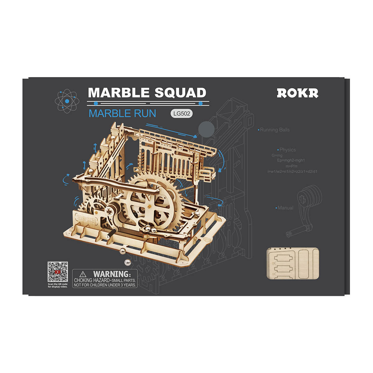 Squad Kugelbahn - 3D Holzbausatz