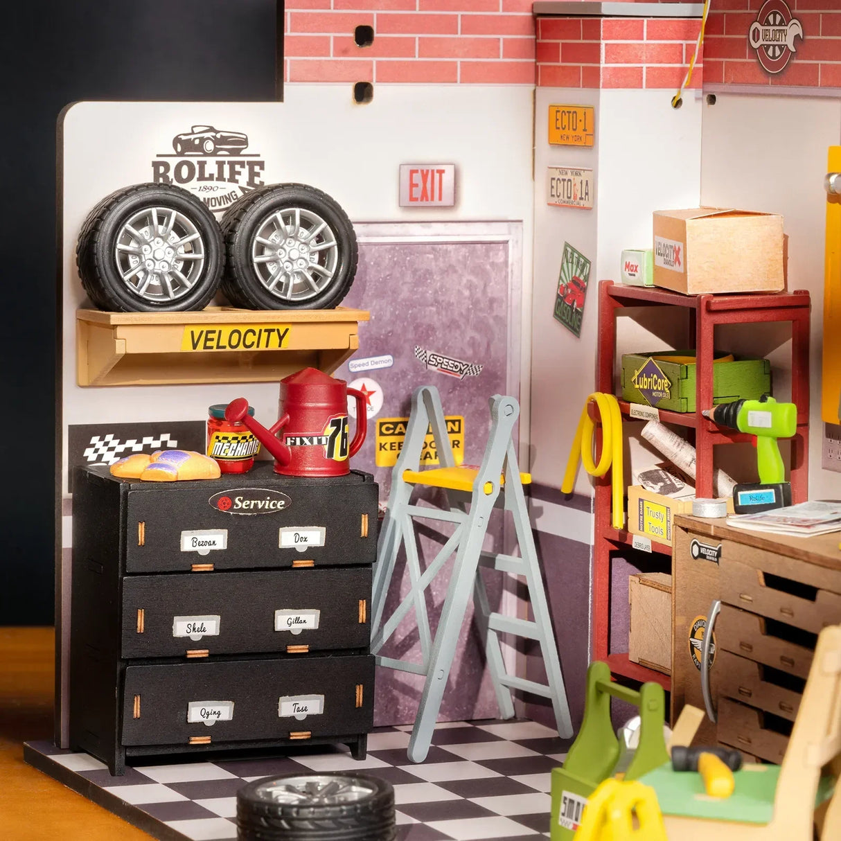 Atelier-garage - Maison miniature