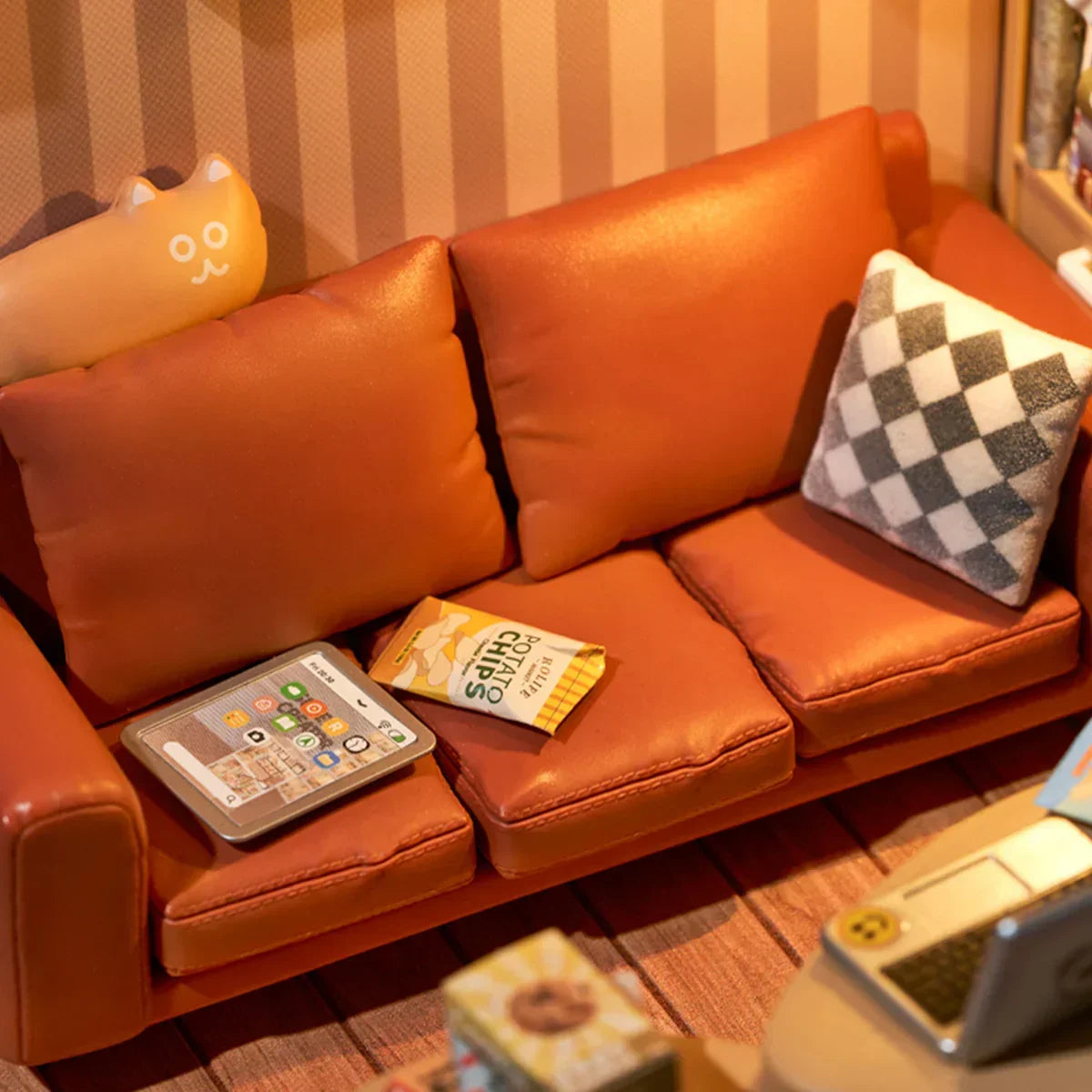 Cozy Living Lounge - Diorama