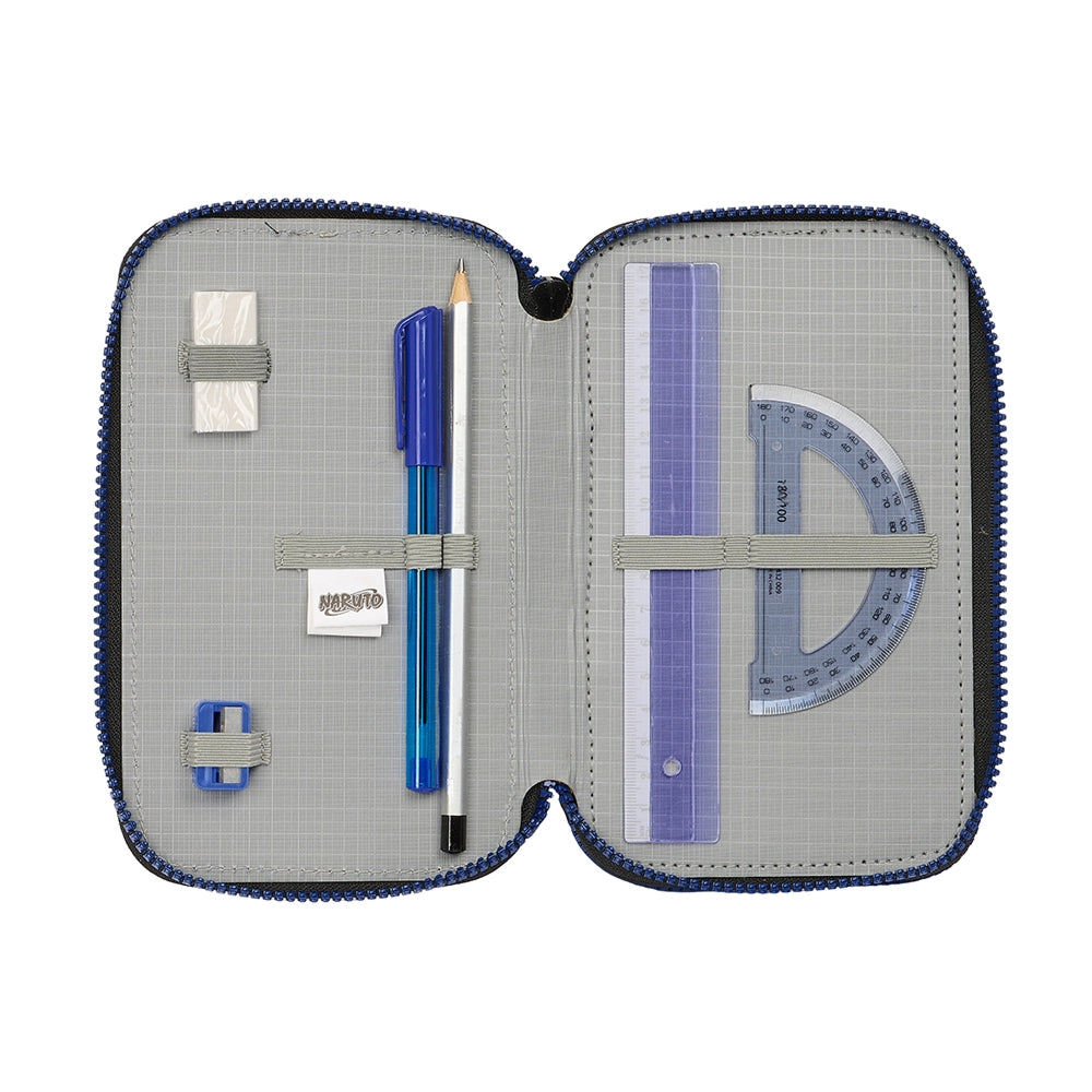 Naruto "Ninja" - Etui inkl. Stifte, Spitzer, Lineal und Radiergummi (36 Teile)