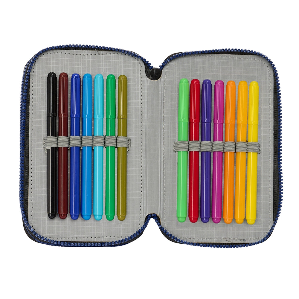 Naruto "Ninja" - Etui inkl. Stifte, Spitzer, Lineal und Radiergummi (36 Teile)