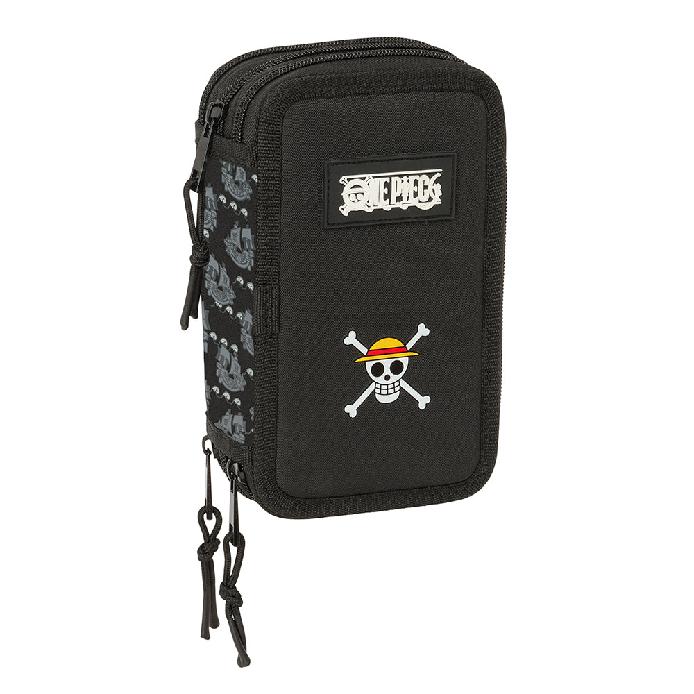 One Piece "Pirates" - Etui inkl. Stifte, Spitzer, Lineal und Radiergummi (37 Teile)