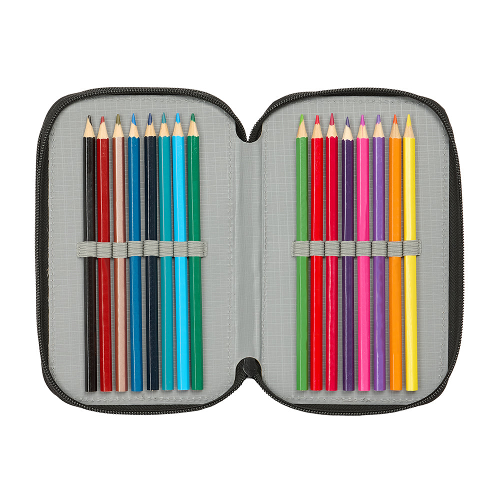 One Piece "Pirates" - Etui inkl. Stifte, Spitzer, Lineal und Radiergummi (37 Teile)