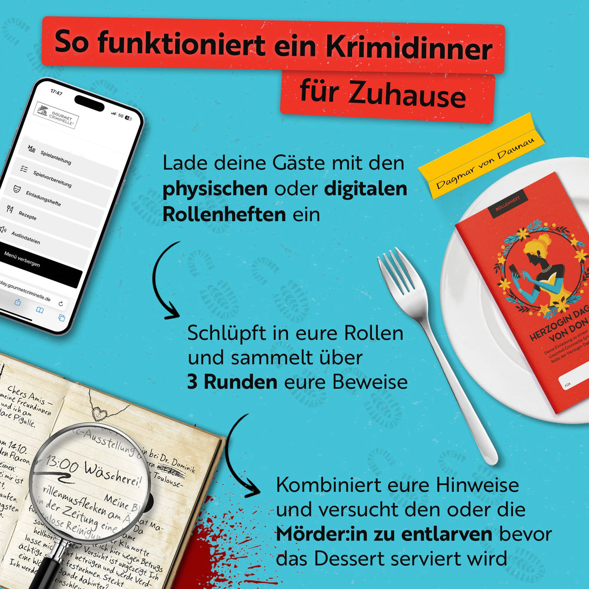 Skandal im Schlosshotel - Krimidinner