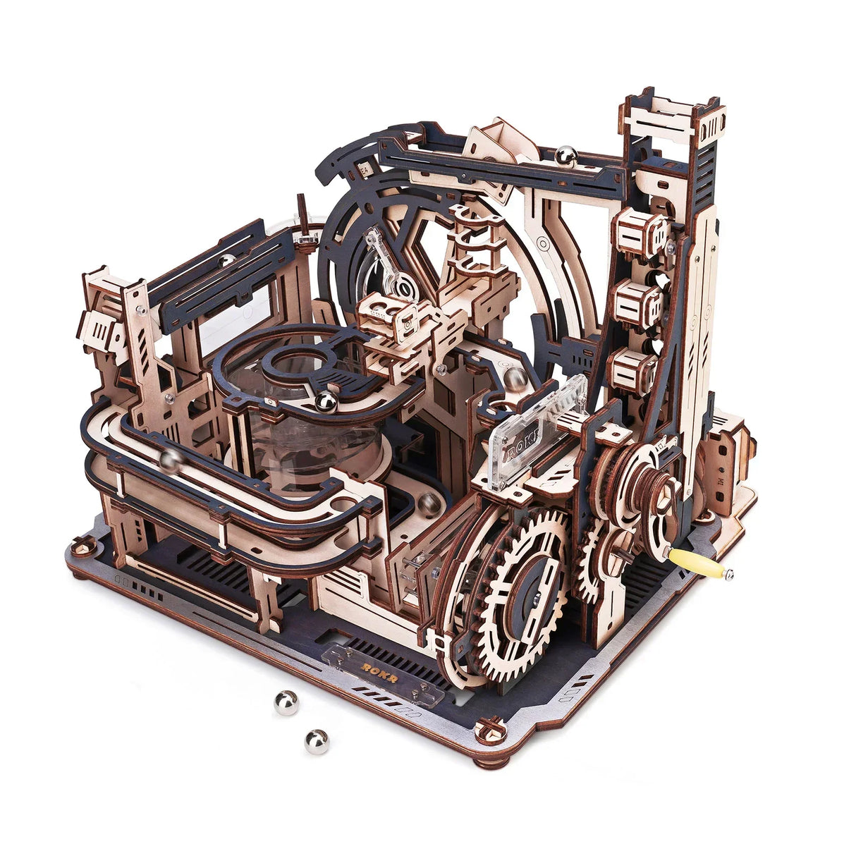 Circuit à billes Spaceport - Kit de construction en bois 3D