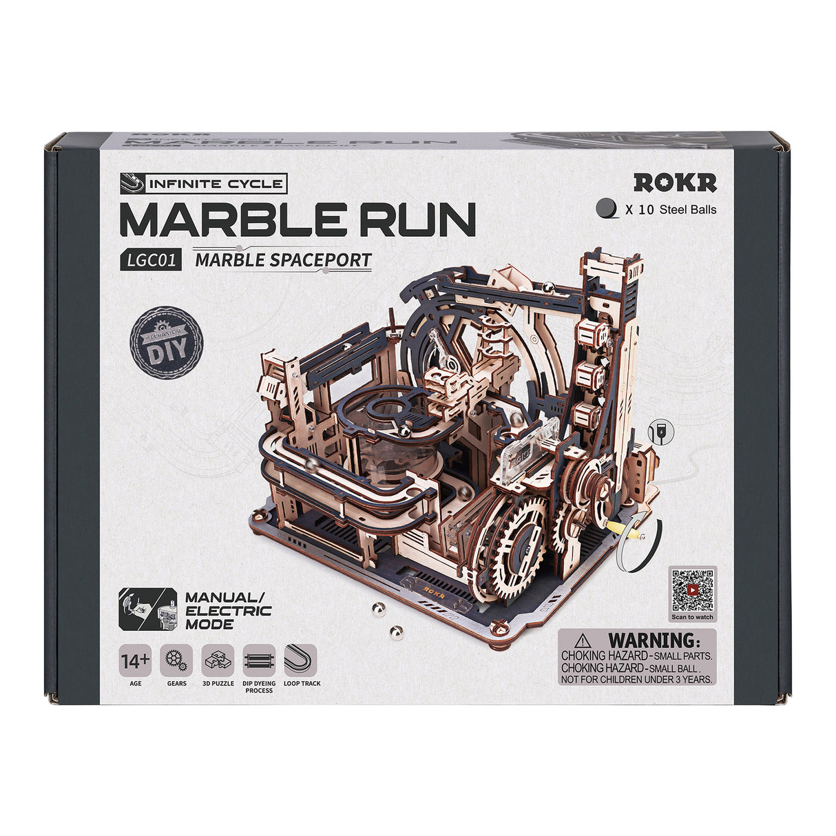 Spaceport Kugelbahn - 3D Holzbausatz