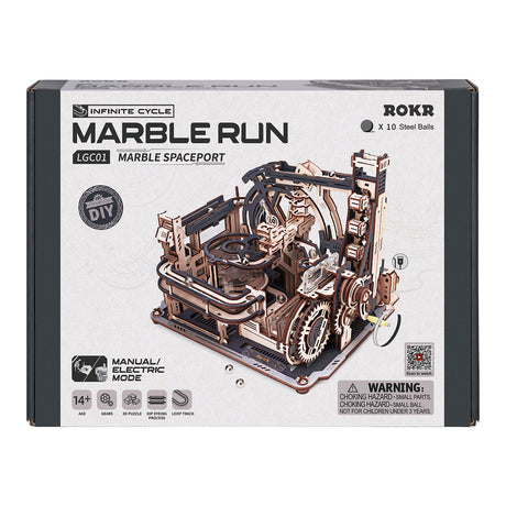 Spaceport Kugelbahn - 3D Holzbausatz