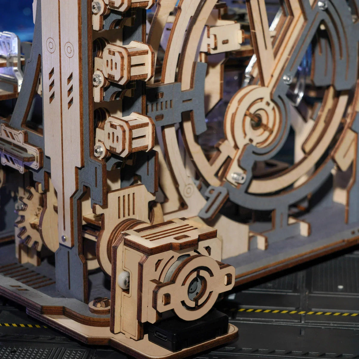 Circuit à billes Spaceport - Kit de construction en bois 3D