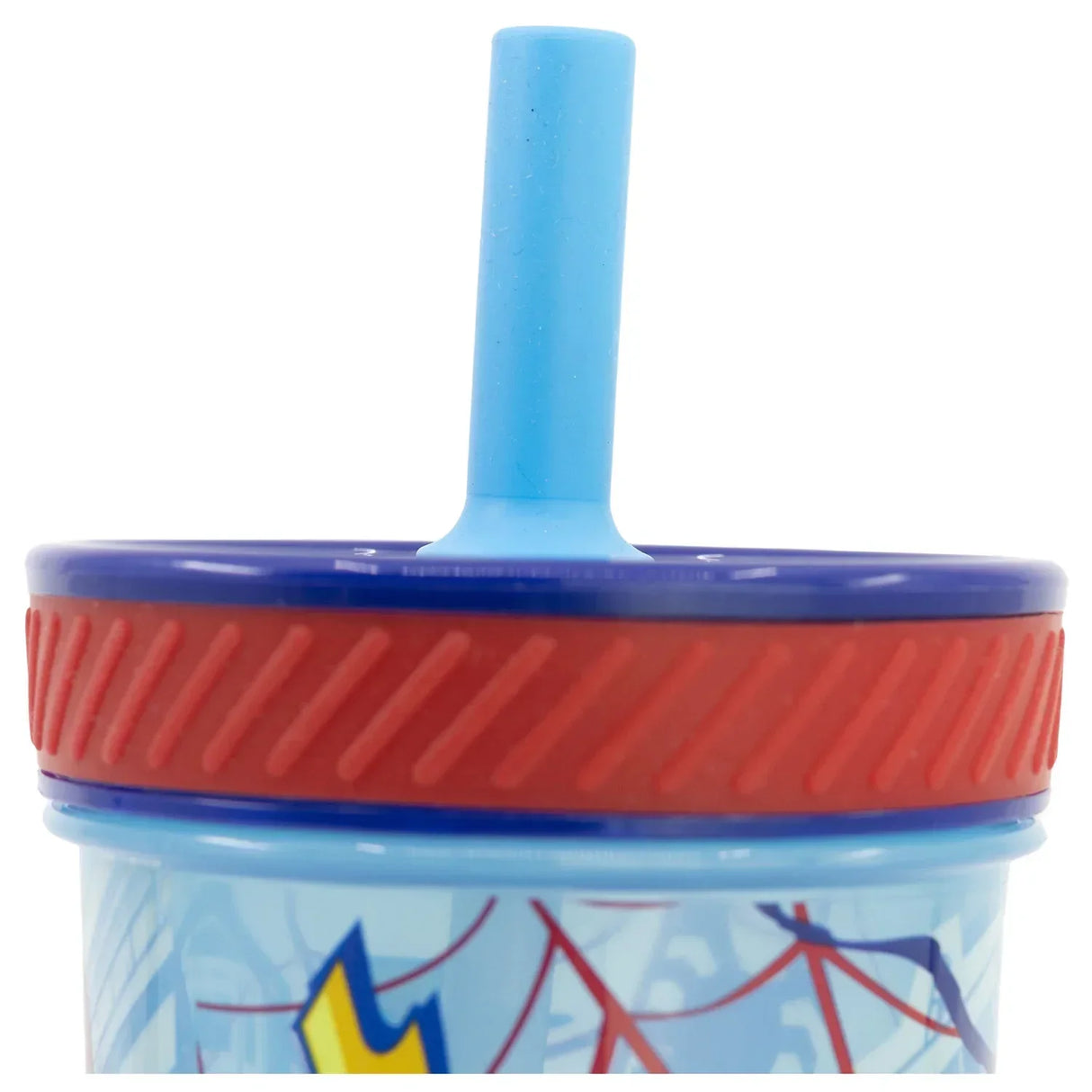 Gobelet Spiderman « Dimension » - Résistant aux chutes - Anti-fuite avec paille en silicone (370 ml)