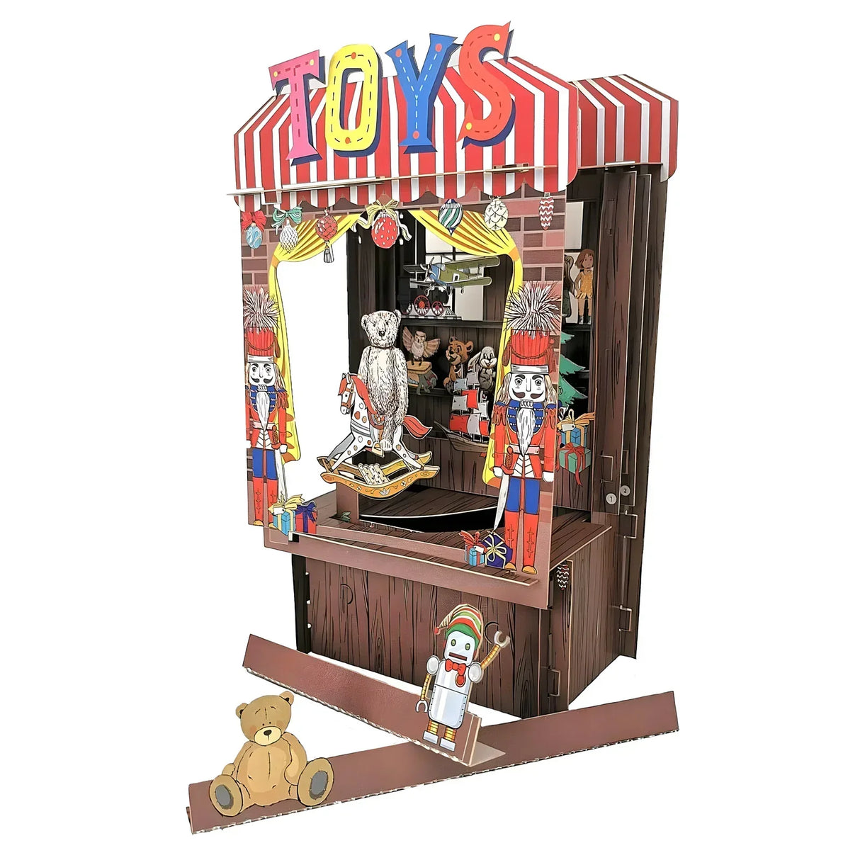 Magasin de jouets - Carte de Noël 3D pop-up