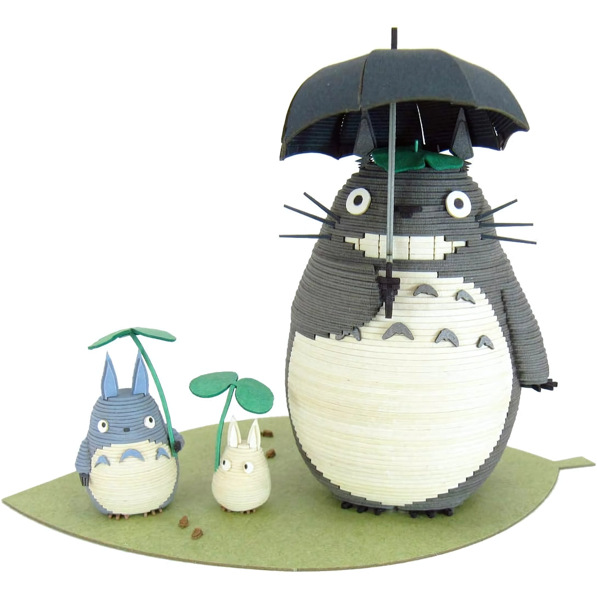 Mein Nachbar Totoro - Totoros mit Schirm - Paper Art