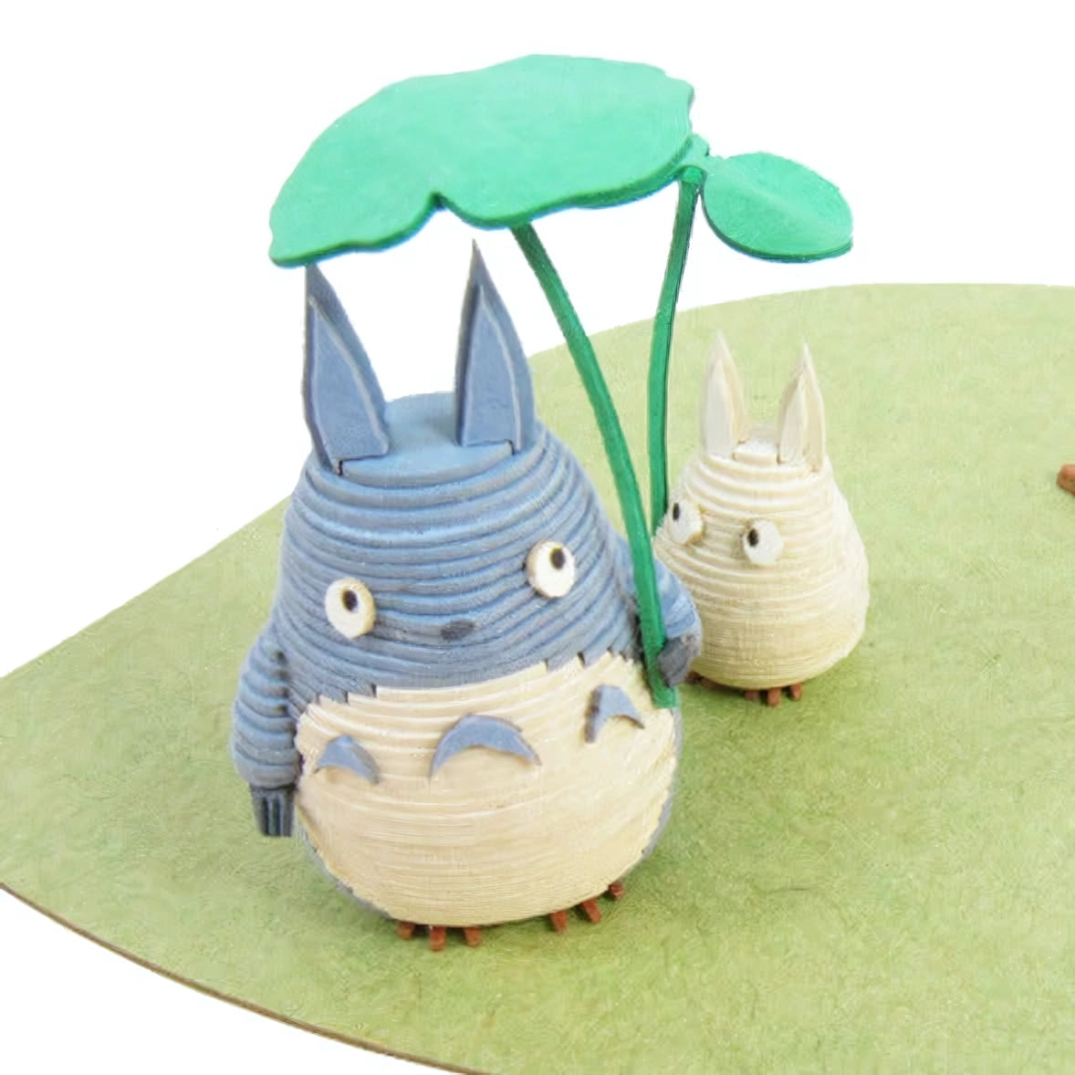 Mein Nachbar Totoro - Totoros mit Schirm - Paper Art