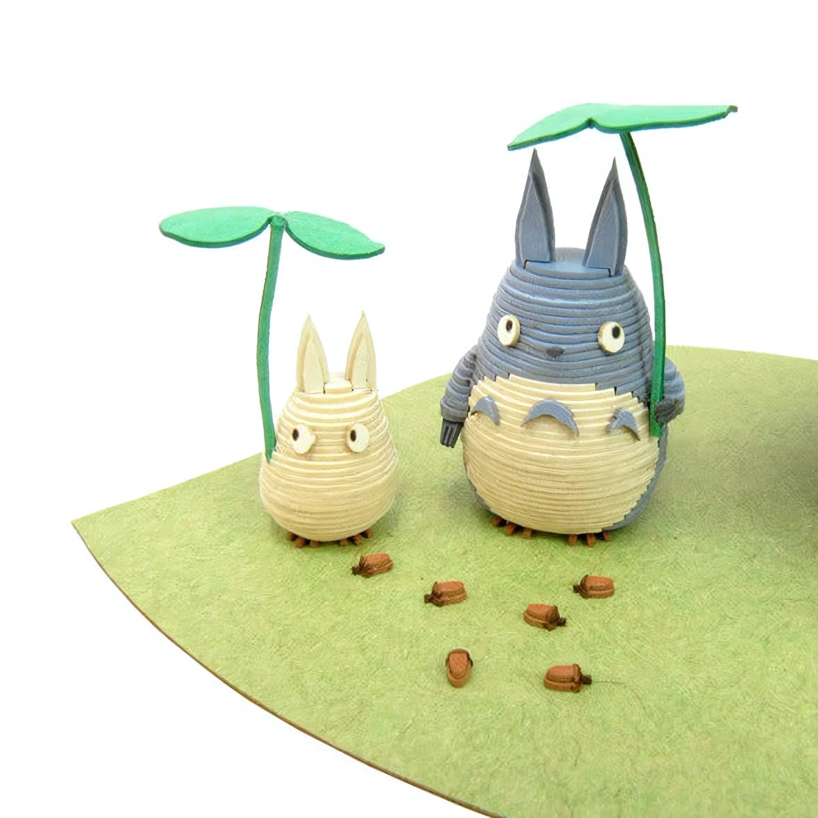 Mein Nachbar Totoro - Totoros mit Schirm - Paper Art