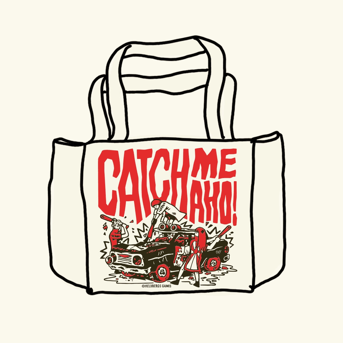 Tote Bag „Catch me, Aho!“ - Tragetasche