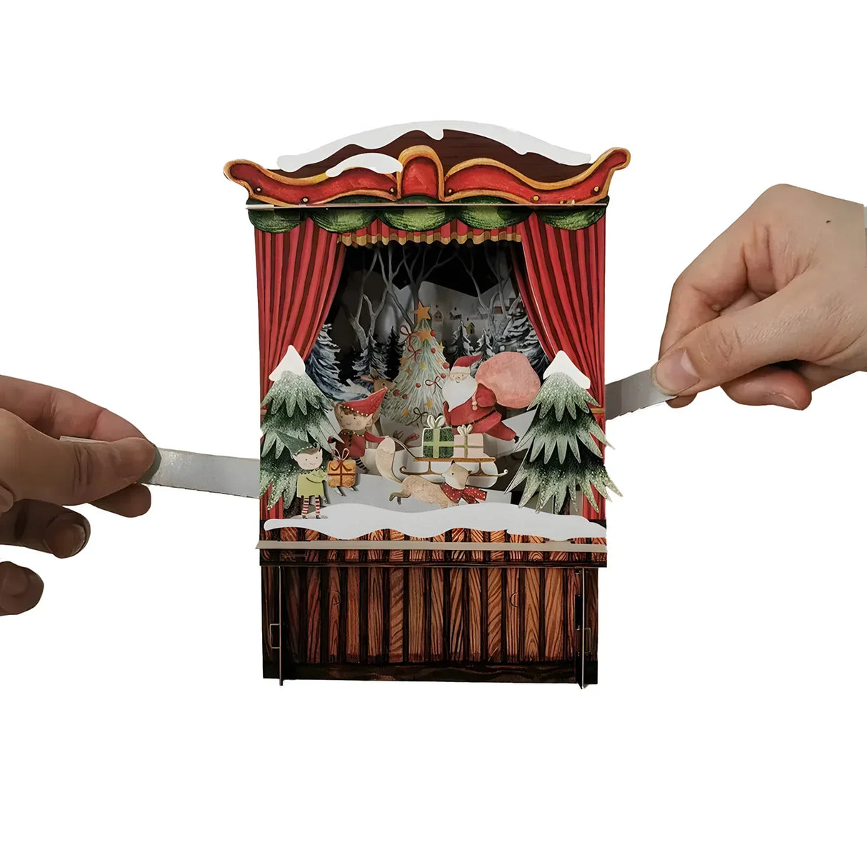 Théâtre de Noël - Carte de Noël 3D Pop-Up