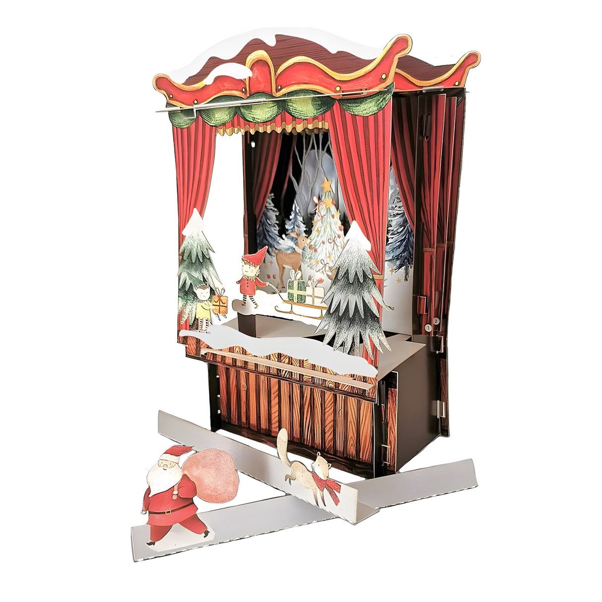 Weihnachtstheater - 3D Pop-Up Weihnachtskarte