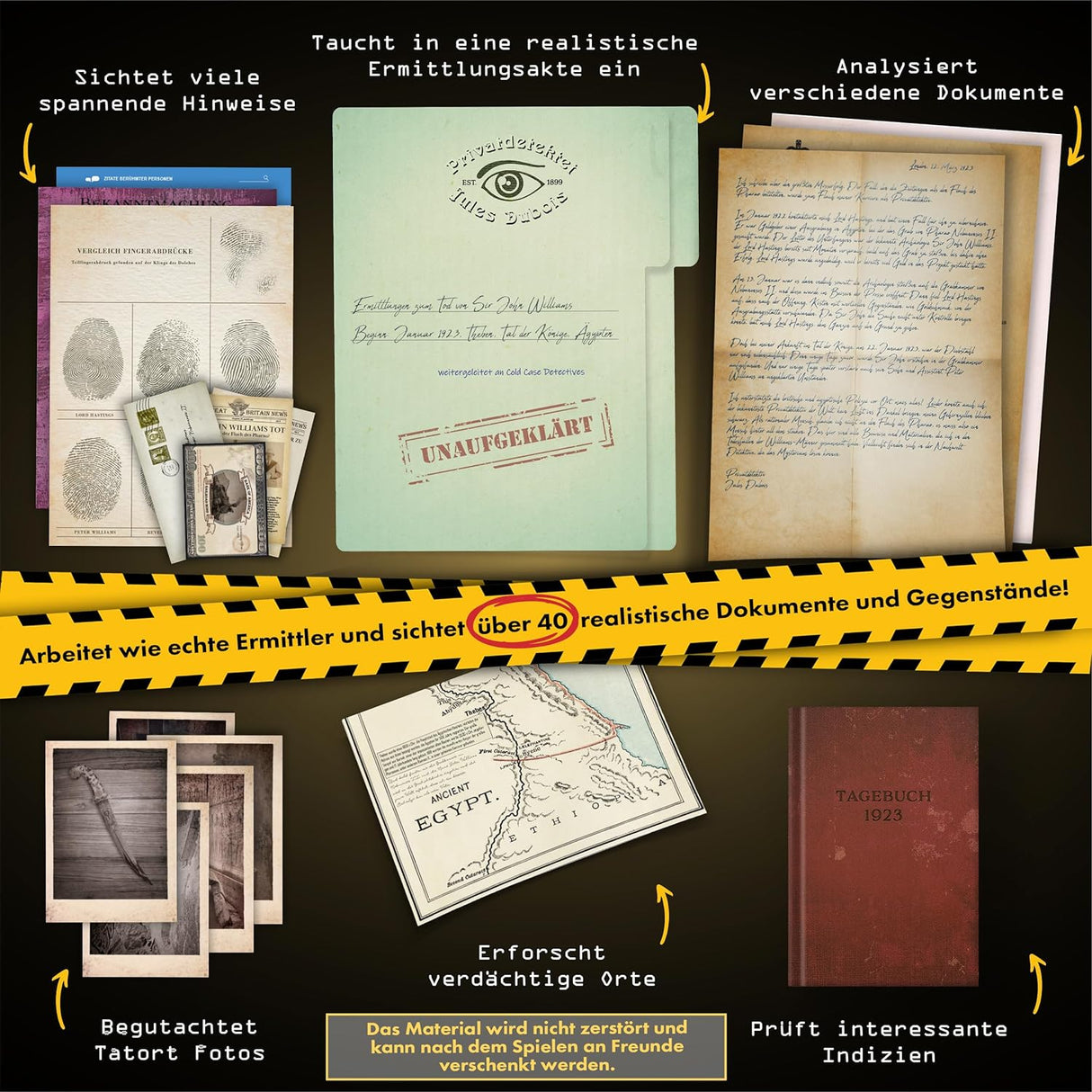 Cold Case Detectives - Fluch des Pharao 1923 - Krimispiel