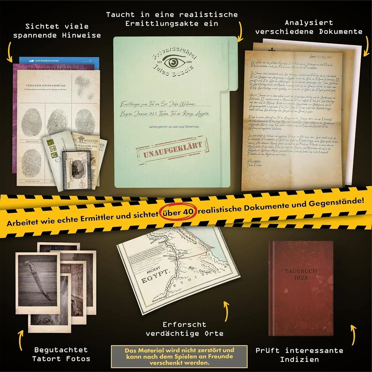 Cold Case Detectives - Fluch des Pharao 1923 - Krimispiel