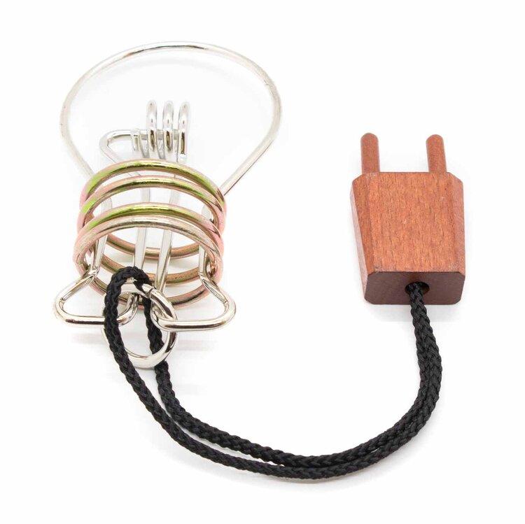 Glühbirne - Metallrätsel - Knobelspiel - derdealer.ch