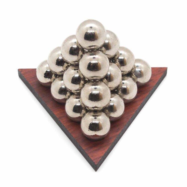 Metall Kugelpyramide - 3D-Puzzle - Knobelspiel - derdealer.ch