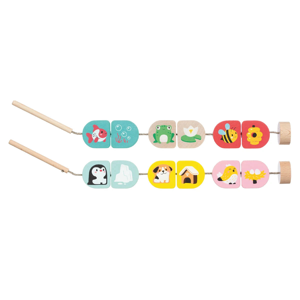 Fädelspiel Tiere + Zuhause - derdealer.ch