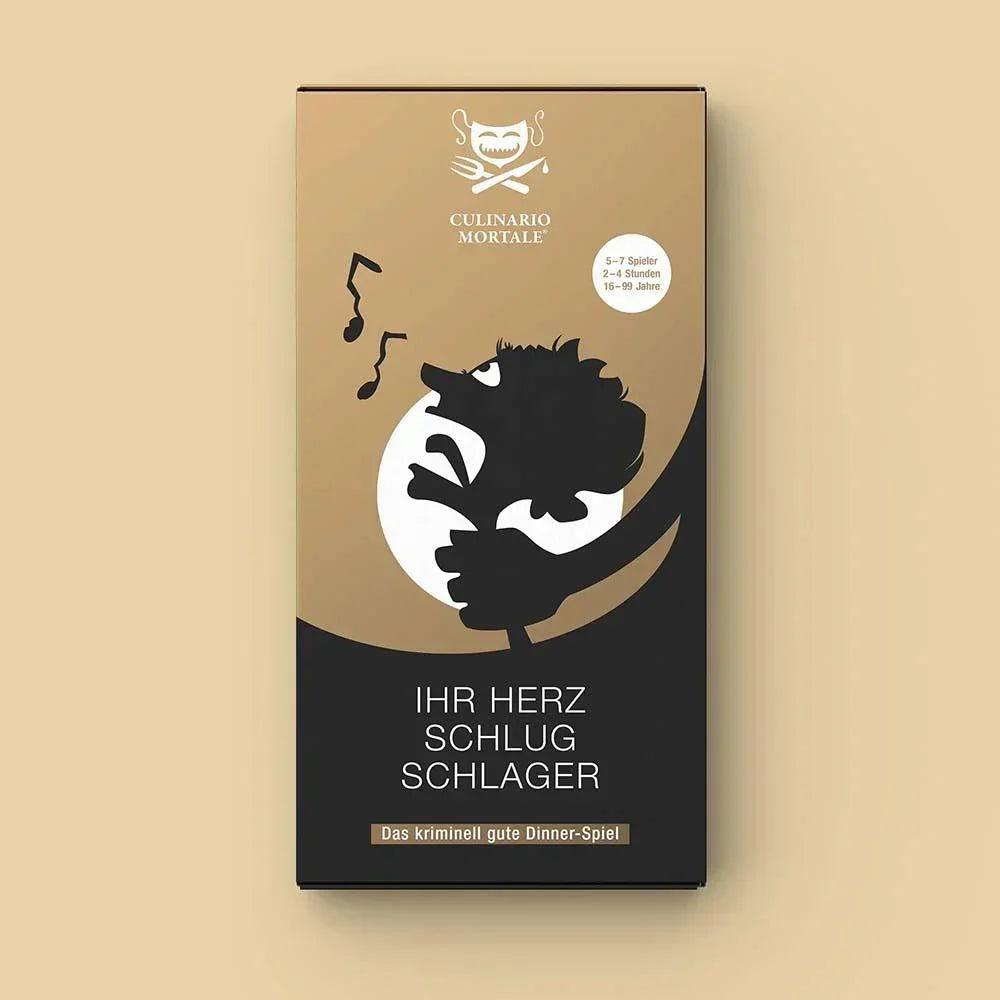 Krimidinner für Zuhause Culinario Mortale Ihr Herz Schlug Schlager