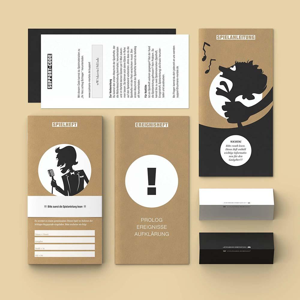 Krimidinner für Zuhause Culinario Mortale Ihr Herz Schlug Schlager