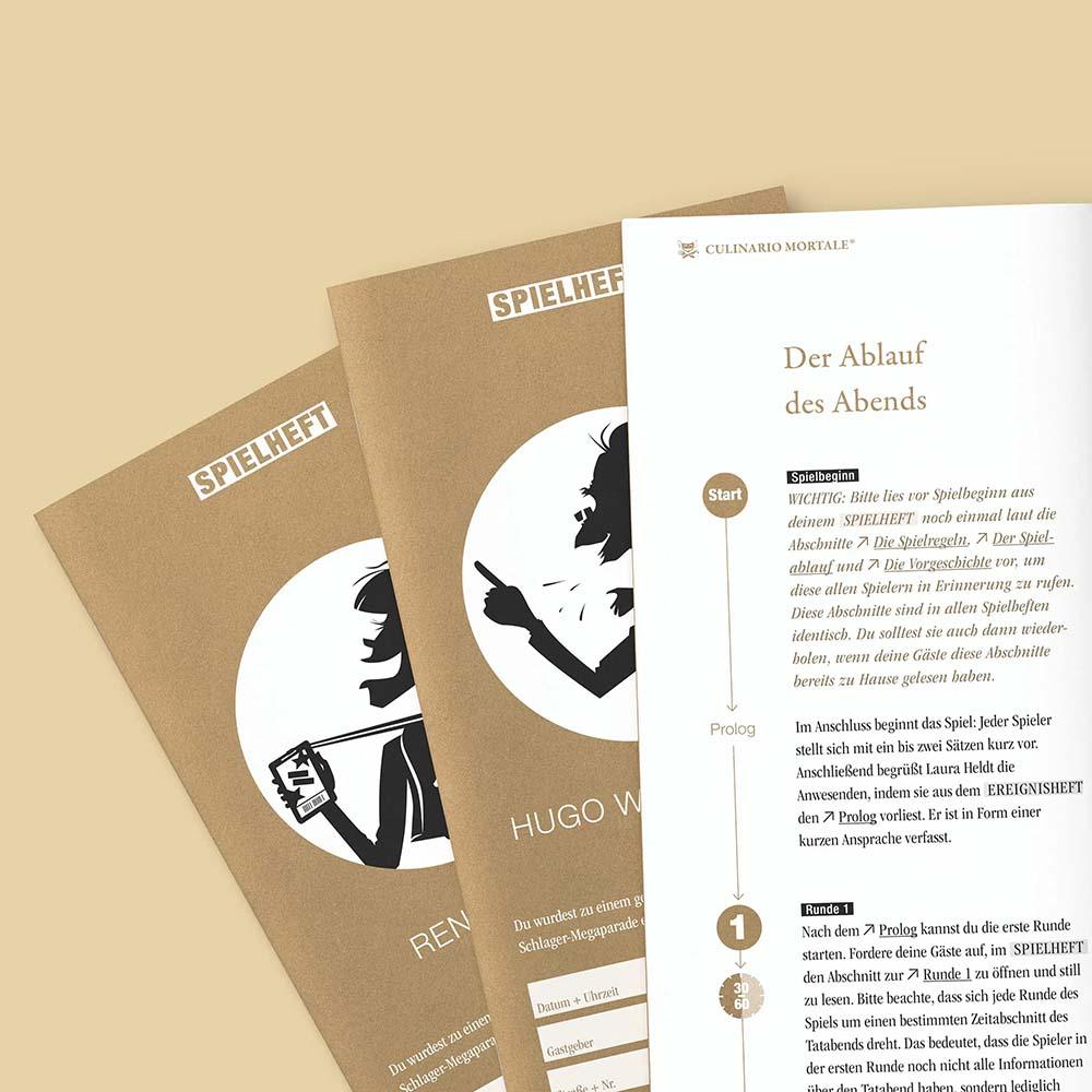 Krimidinner für Zuhause Culinario Mortale Ihr Herz Schlug Schlager