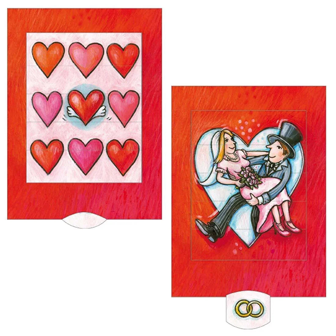 Hochzeitskarte Herz-Hochzeit