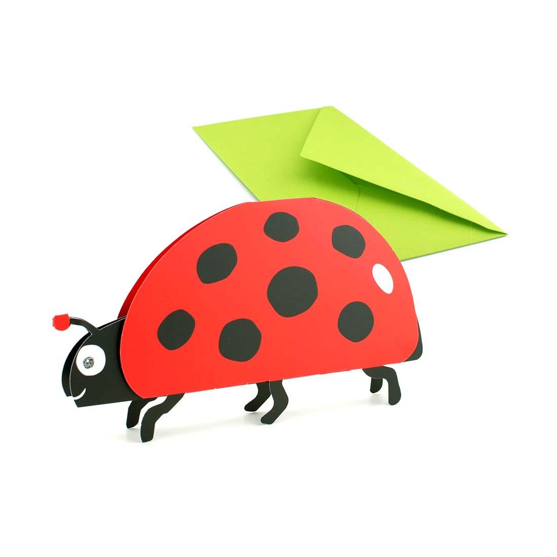 3D Grusskarte Tiere Marienkäfer