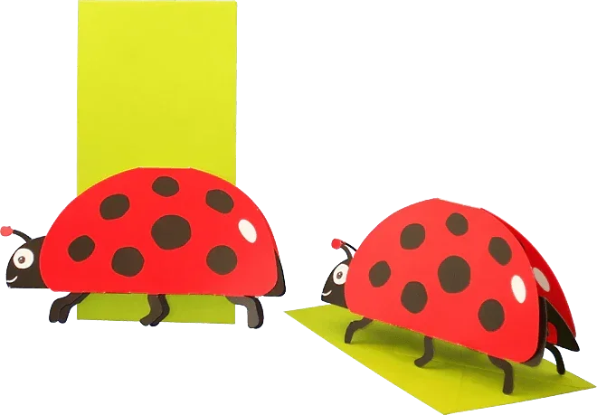 Marienkäfer - 3D Grusskarte - derdealer.ch