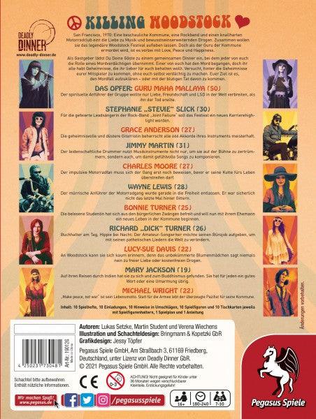 Killing Woodstock - Krimidinner - derdealer.ch