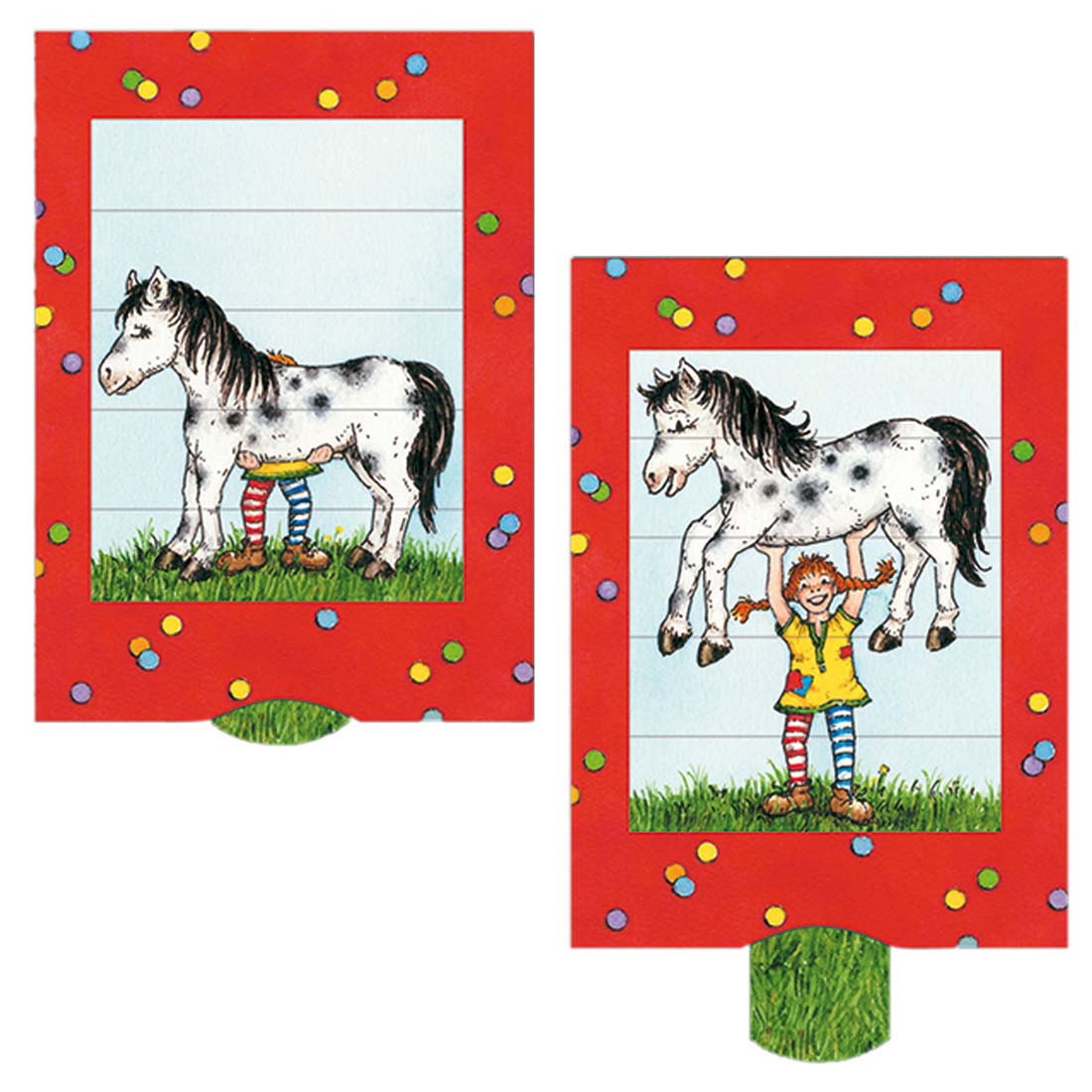 Grusskarte Pippi Langstrumpf