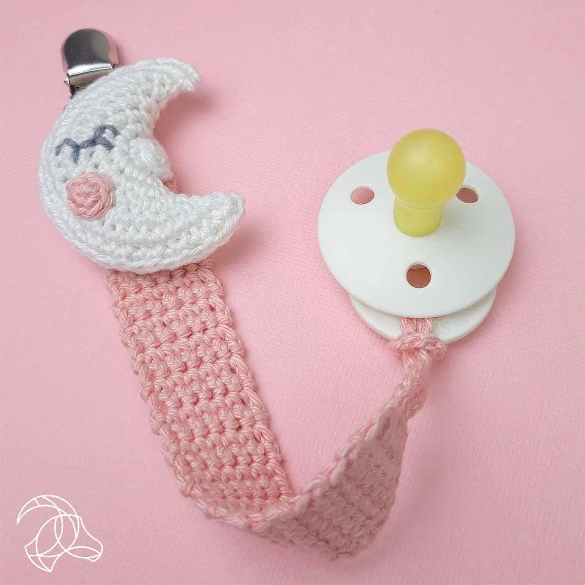 Schnullerkette Mond - Häkelset - derdealer.ch