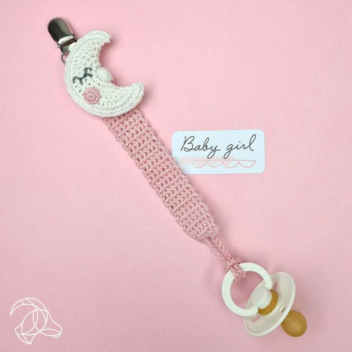 Schnullerkette Mond - Häkelset - derdealer.ch